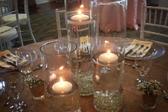 3 PC Cylinder w_ Floating Candle