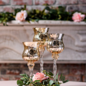 3 Piece Mercury Twisted Stem Glass Set
