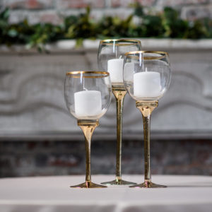 3 Piece Gold Stem Set