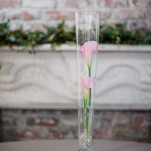 Pilsner Vase w/ Pink Calla Lily