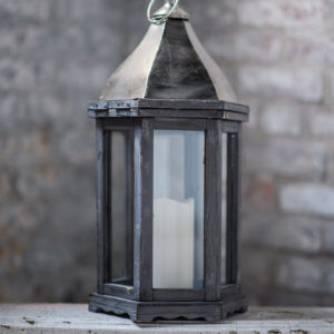 Silver Wooden Lanterns