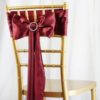 Burgundy Satin Sashes