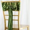 Moss Green Satin Sashes