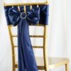 Navy Satin Sashes