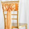 Peach Satin Sashes
