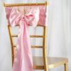 Pink Satin Sashes
