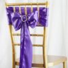 Purple Satin Sashes