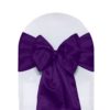Regency Purple Satin Sash