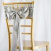 Silver Satin Sashes