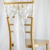 White Satin Sashes
