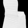 White Ruched Scuba Cover