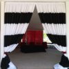 B& W Stripe Drape