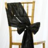 Black Pintuck Sash