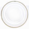 Gold Glass Beaded Charger